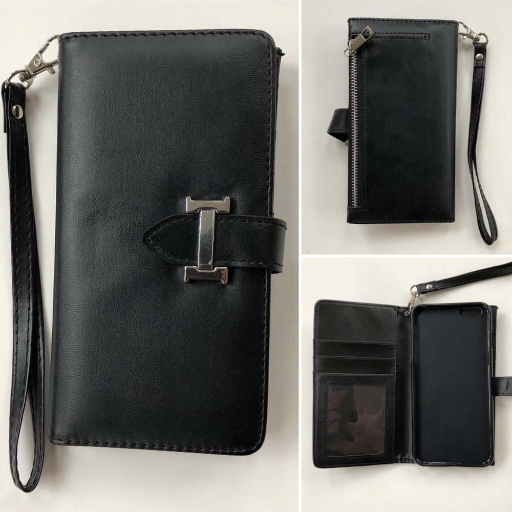 iPhone 6 Plus Wristlet Wallet With Removable Case